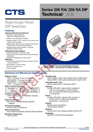 206-10RA datasheet  